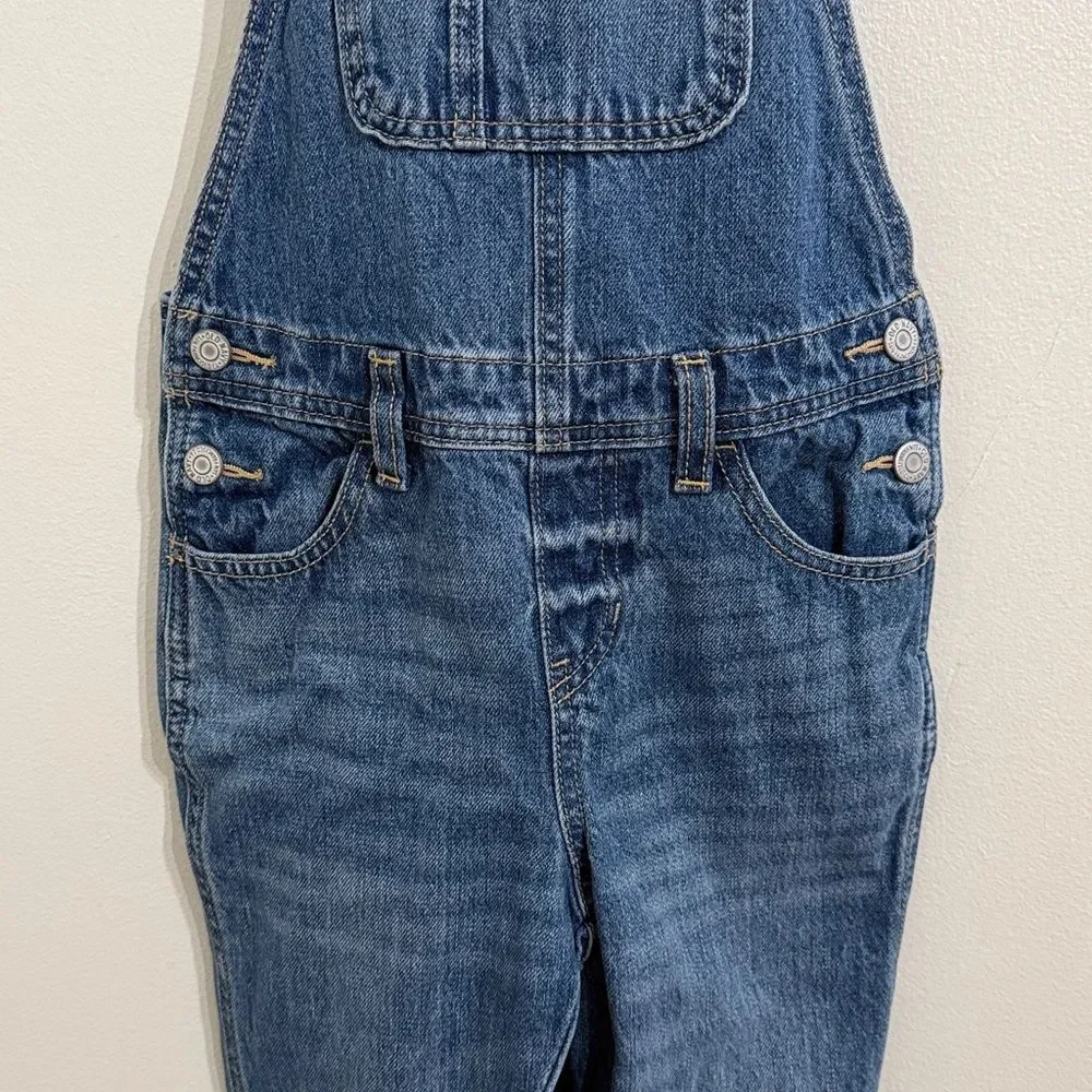 OLD NAVY Denim Overalls Girls Size 6-7 Small Adjustable Straps Kids